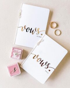 5 Tips on writing your wedding vows